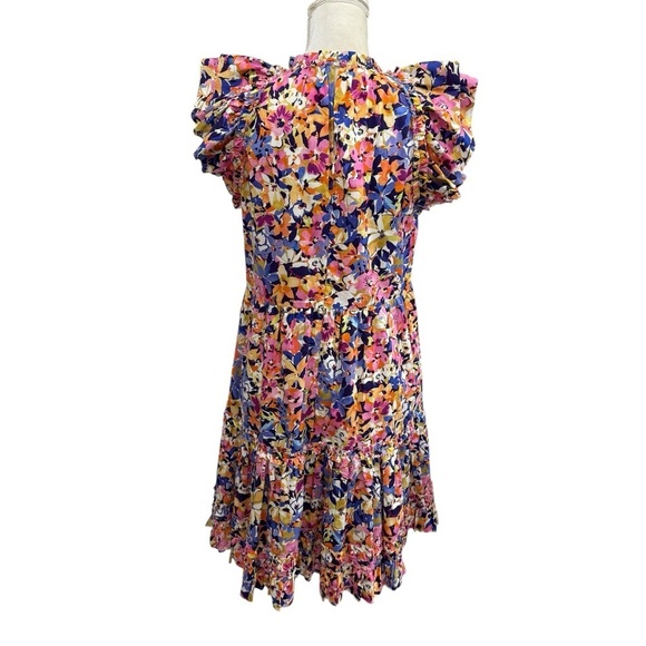 Tyler Böe Women’s Ursula 100% Cotton Floral Mini Dress Flutter Sleeve NWT $298 - Picture 7 of 15